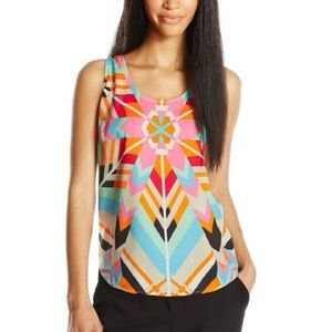 Mara Hoffman Printed Racerback Tank in Aura Stone